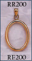 Oval Gold Pendant