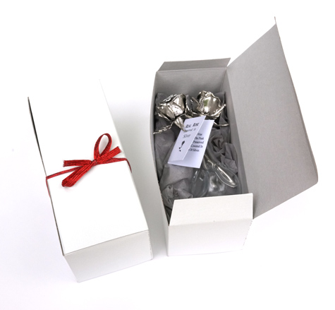 aluminum covered roses gift boxed