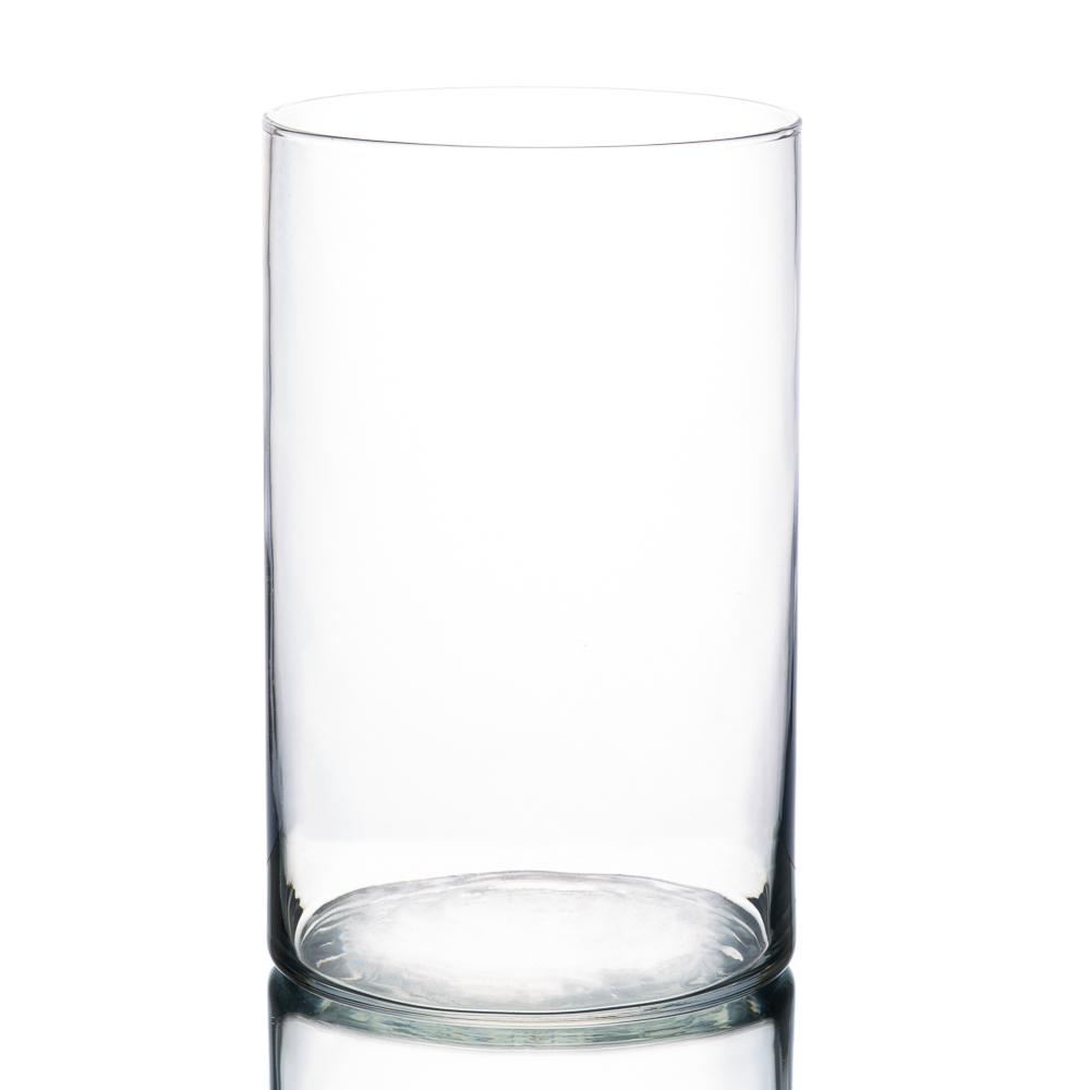 large size glass vase for 9-18 porcelain roses
