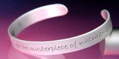 A Friend May Well Be Reckoned A Masterpiece Of Nature sterling silver cuff