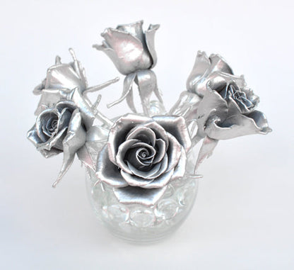 Aluminum Roses - Real Roses Coated Aluminum