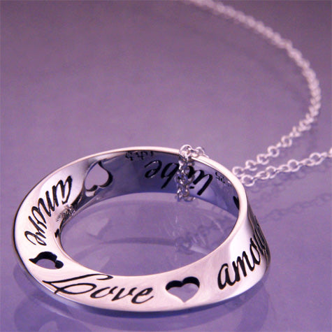 "Love" in 10 Languages Sterling Silver Necklace