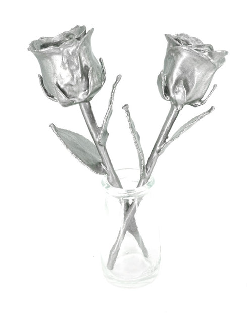 Steel Roses - Real Rose Coated Stainless Steel for 11th Anniversary